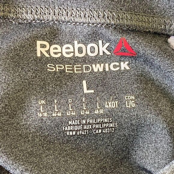 REEBOK Gray Speedwick Running Legging - Picture 2 of 6